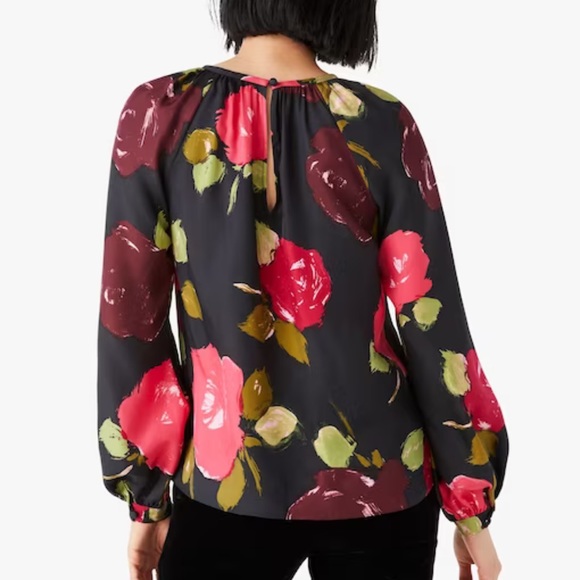 KATE SPADE - Just Rosy Keyhole Top - Picture 3 of 11